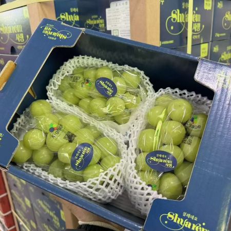 进口|韩国晴王葡萄|3串，净重4斤|1箱|次日配送