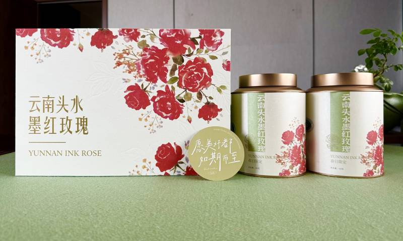 云南|高原出口级冻干墨红玫瑰礼盒|50g×2罐|1盒|次日配送